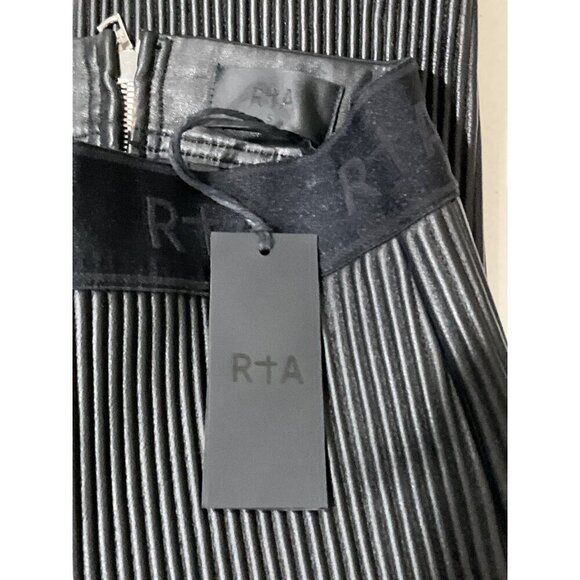 RTA Maelee Leather Pants in Black Small New Womens Split Cuff Trousers - Picture 10 of 16